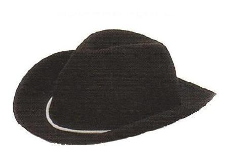 SOMBRERO VAQUERO FIELTRO NEGRO