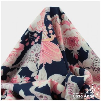 NEOPRENO ELÁSTICO ESTAMPADO FLORES SERIE LASTIC 150cm