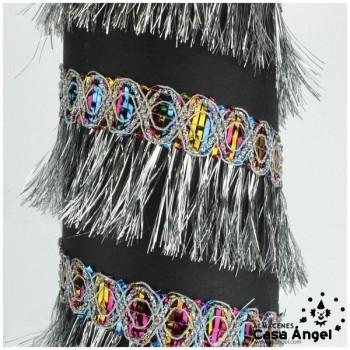 FLECO LÁMINAS RIBETE ONDAS MULTICOLOR 6cm