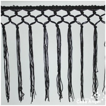 FLECO CUQUILLO NEGRO CALADO DE TRES NUDOS 17cm