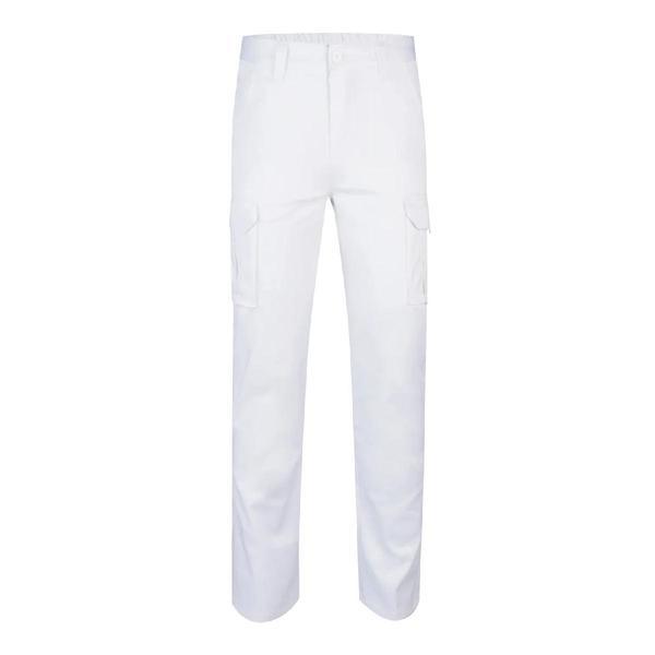 PANTALÓN MULTIBOLSILLOS STRETCH BLANCO VELILLA