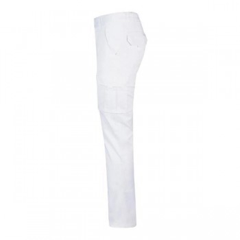 PANTALÓN MULTIBOLSILLOS STRETCH BLANCO VELILLA