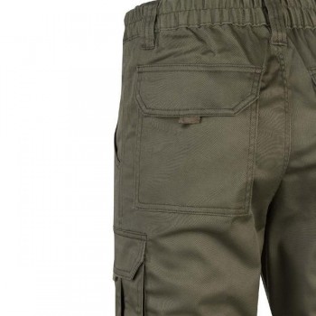PANTALÓN MULTIBOLSILLOS STRETCH VERDE CAZA VELILLA