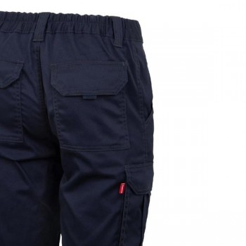 BERMUDA STRETCH AZUL MARINO NAVY CON BOLSILLOS LATERALES VELILLA