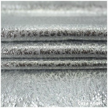 TELA TOPAZ PLATA TEXTURIZADA BRILLANTE 150cm