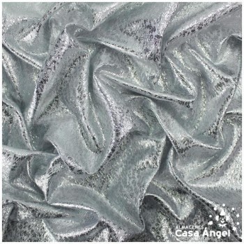 TELA TOPAZ PLATA TEXTURIZADA BRILLANTE 150cm