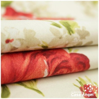 PANAMÁ ESTAMPADA ROSAS SERIE AUSTIN 280cm