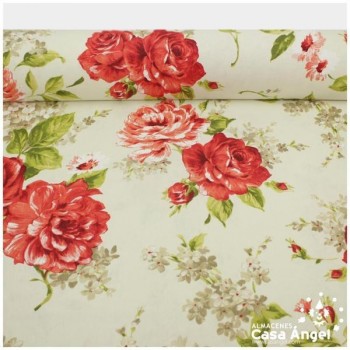 PANAMÁ ESTAMPADA ROSAS SERIE AUSTIN 280cm
