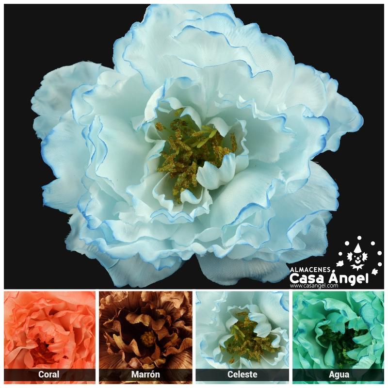 CLAVEL SINTÉTICO GRAN VOLUMEN DE PÉTALO ONDULADO 12cm