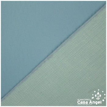 POLIPIEL CELESTE TEXTURA DE FALSO CUERO SERIE PRAGA 140cm