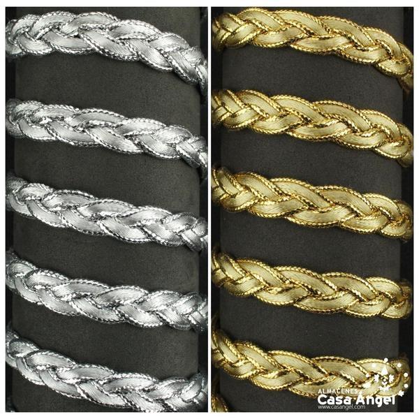TRENZA VERGUILLA METALIZADA 1cm