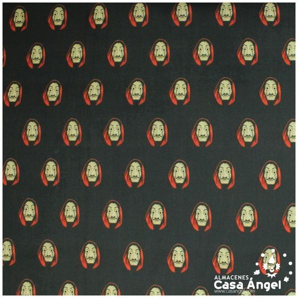 TELA ALGODÓN PERCAL LICENCIA 150cm LA CASA DE PAPEL