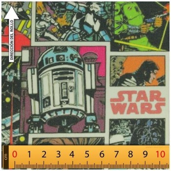 TELA ALGODÓN PERCAL LICENCIA 150cm STAR WARS
