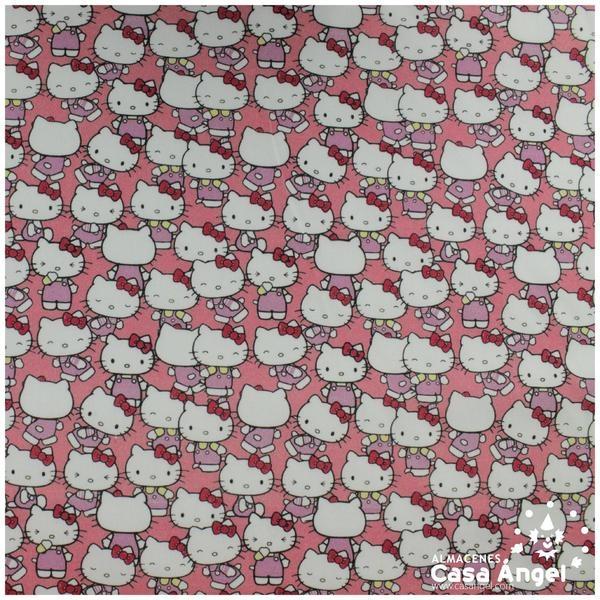 TELA ALGODÓN PERCAL LICENCIA 150cm HELLO KITTY