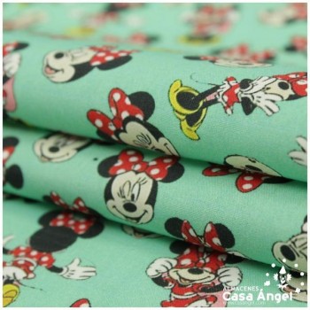 TELA ALGODÓN PERCAL LICENCIA 150cm MINNIE