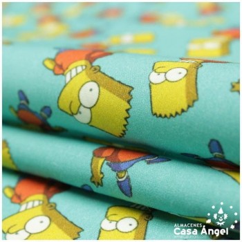 TELA ALGODÓN PERCAL LICENCIA 150cm BART SIPMSON