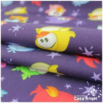 TELA ALGODÓN PERCAL LICENCIA 150cm ANGRY BIRDS