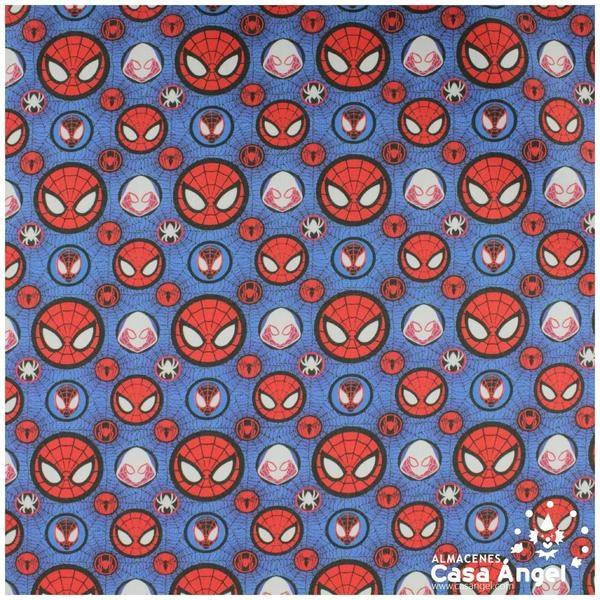TELA ALGODÓN PERCAL LICENCIA 150cm SPIDERMAN