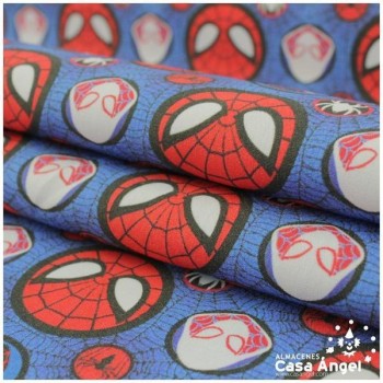 TELA ALGODÓN PERCAL LICENCIA 150cm SPIDERMAN