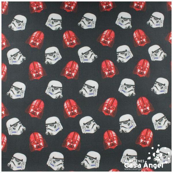 TELA ALGODÓN PERCAL LICENCIA 150cm STAR WARS NEGRO
