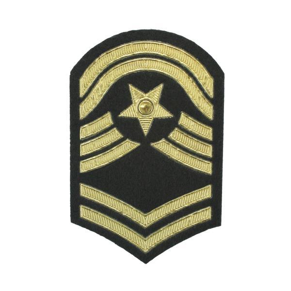 PARCHE TERMOADHESIVO GALONES MILITARES ESTRELLA 105mm
