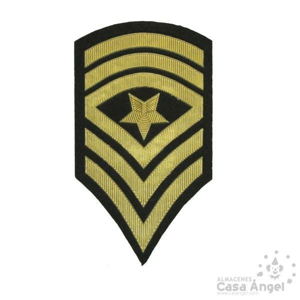 PARCHE TERMOADHESIVO GALONES MILITARES ESTRELLA 125mm