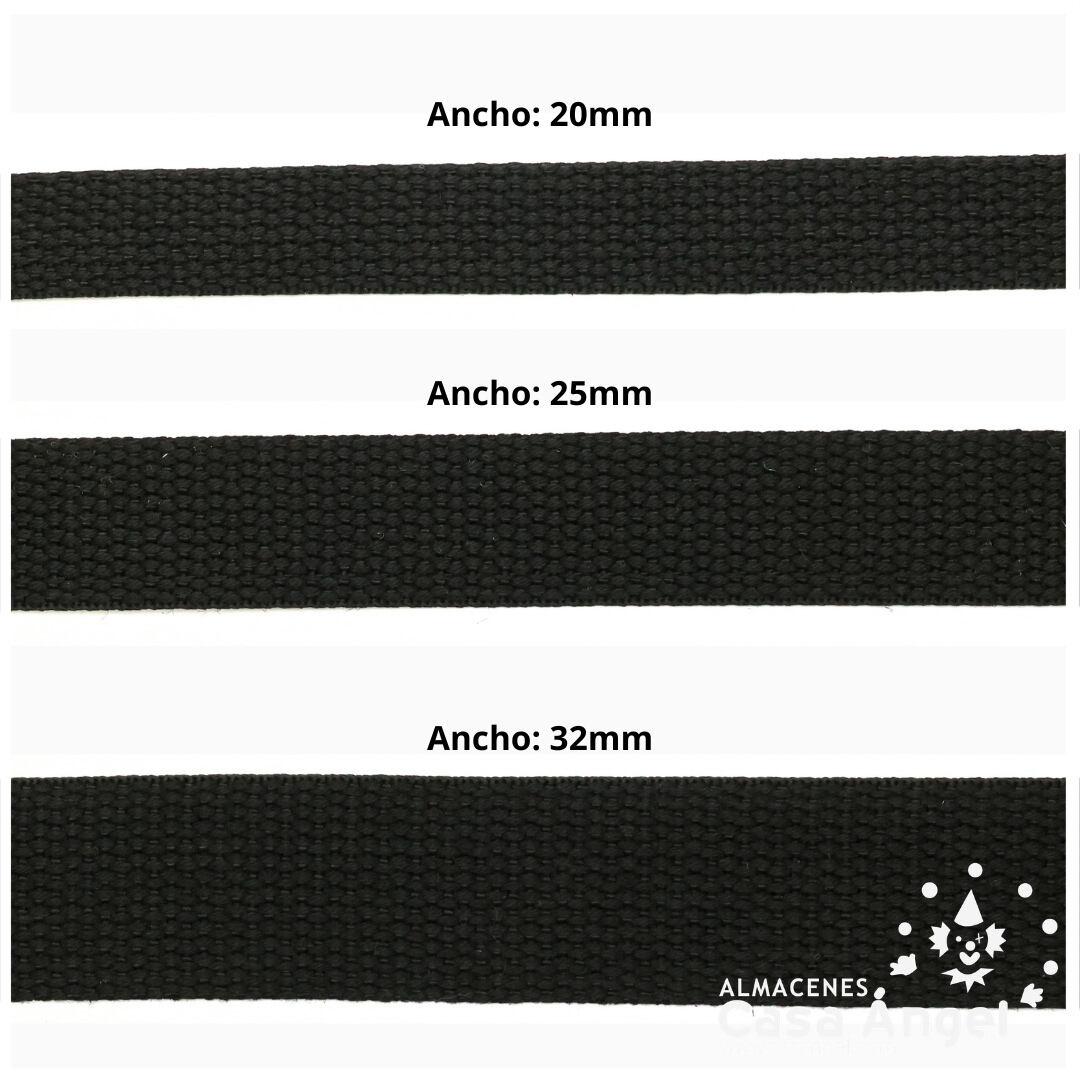 CINTA COLOR NEGRO Y GRIS PARA ASAS DE BOLSOS Y MOCHILAS