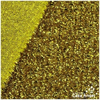 TELA DE RAFIA METALIZADA ORO 150cm