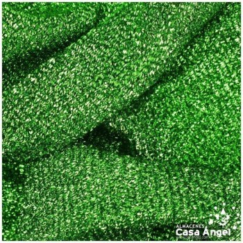 TELA DE RAFIA METALIZADA VERDE 150cm