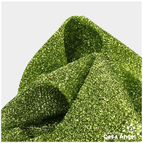TELA DE RAFIA METALIZADA VERDE PISTACHO 150cm