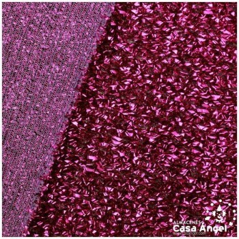 TELA DE RAFIA METALIZADA MORADA 150cm