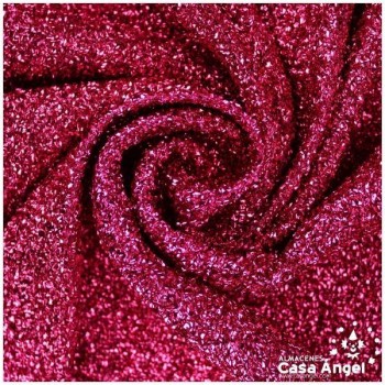 TELA DE RAFIA METALIZADA FUCSIA 150cm