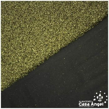 TELA DE PUNTO LAMÉ ELÁSTICO ORO SERIE MONTAÑA 150cm