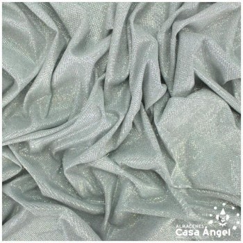 PUNTO LAMÉ PLATA CON GLITTER SERIE GALA 150cm