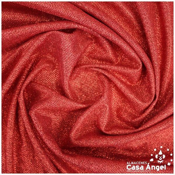 PUNTO LAMÉ ROJO COBRE CON GLITTER SERIE GALA 150cm