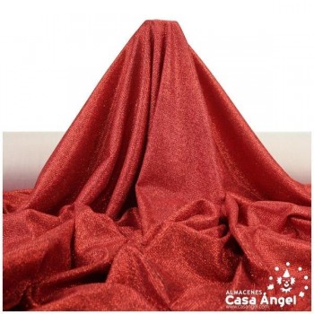 PUNTO LAMÉ ROJO COBRE CON GLITTER SERIE GALA 150cm