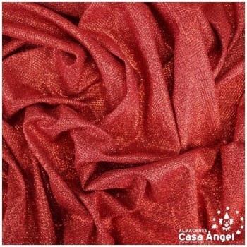 PUNTO LAMÉ ROJO COBRE CON GLITTER SERIE GALA 150cm