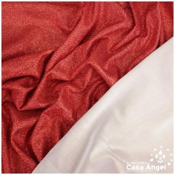 PUNTO LAMÉ ROJO COBRE CON GLITTER SERIE GALA 150cm