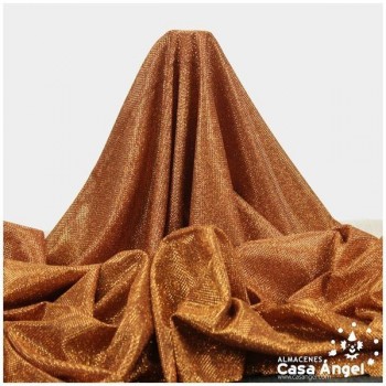 PUNTO LAMÉ NARANJA COBRE CON GLITTER SERIE GALA 150cm
