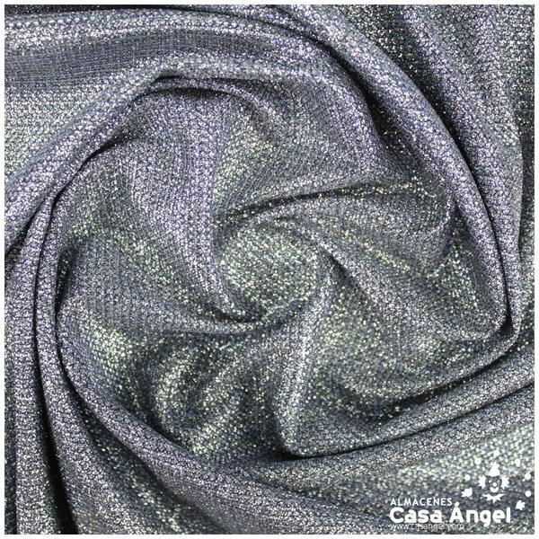 PUNTO LAMÉ AZUL ACERO CON GLITTER SERIE GALA 150cm