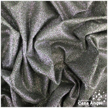 PUNTO LAMÉ VERDE Y FUCSIA CON GLITTER SERIE GALA 150cm