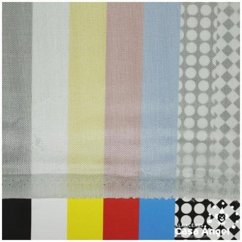 TELA DE PUNTO PLATA EXTRABRILLO SERIE FRAGUA 150cm