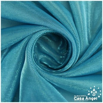 TELA DE PUNTO TURQUESA EXTRABRILLO SERIE FRAGUA 150cm