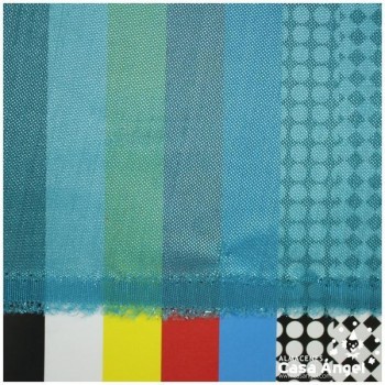 TELA DE PUNTO TURQUESA EXTRABRILLO SERIE FRAGUA 150cm