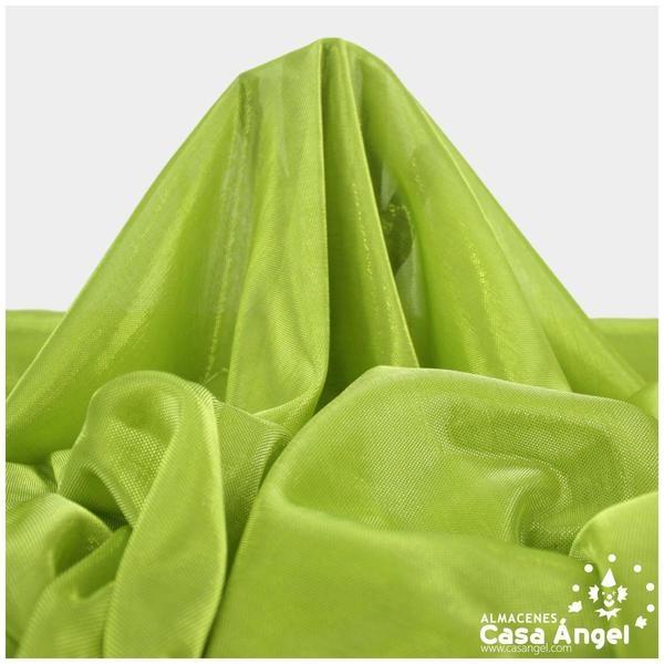 TELA DE PUNTO VERDE PISTACHO EXTRABRILLO SERIE FRAGUA 150cm