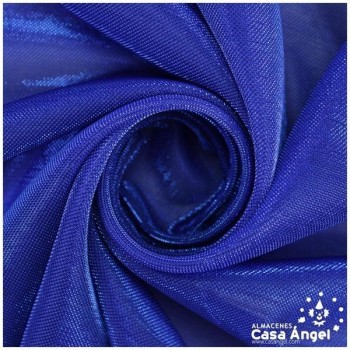 TELA DE PUNTO AZUL EXTRABRILLO SERIE FRAGUA 150cm