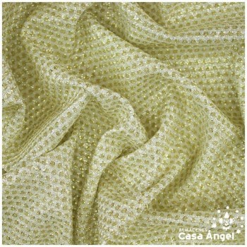 GASA LAMÉ CON ENTRETELA SERIE SANTORINI ORO 150cm