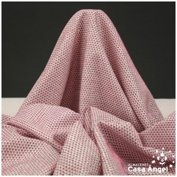 GASA LAMÉ CON ENTRETELA SERIE SANTORINI FUCSIA 150cm