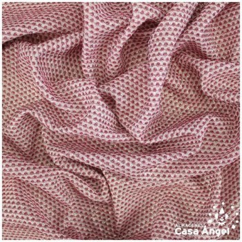 GASA LAMÉ CON ENTRETELA SERIE SANTORINI FUCSIA 150cm