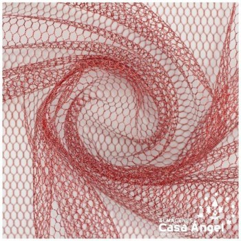 MALLA LAMÉ ROJO SERIE MESHU 150cm